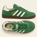 Green Handball Spezial with cream background